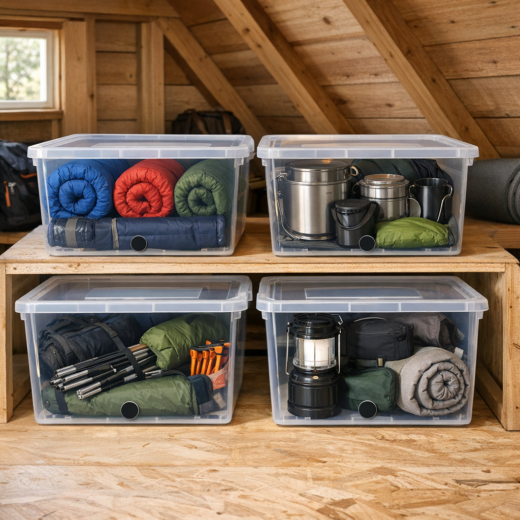 Camping gear storage
